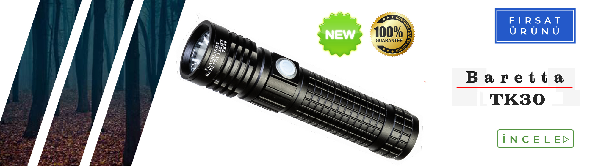 BARETTA TK 30 XML T6-2 LED  Çok Fonksiyonlu El Feneri