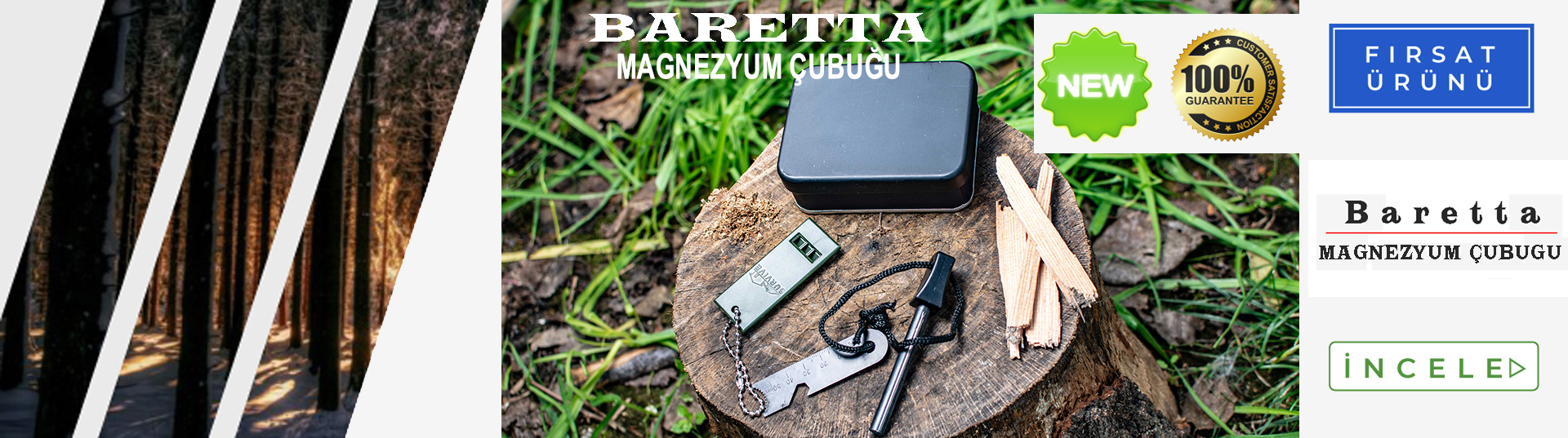 BARNETTA Hızlı Tutuşturucu Profesyonel Magnezyum Çubuğu 