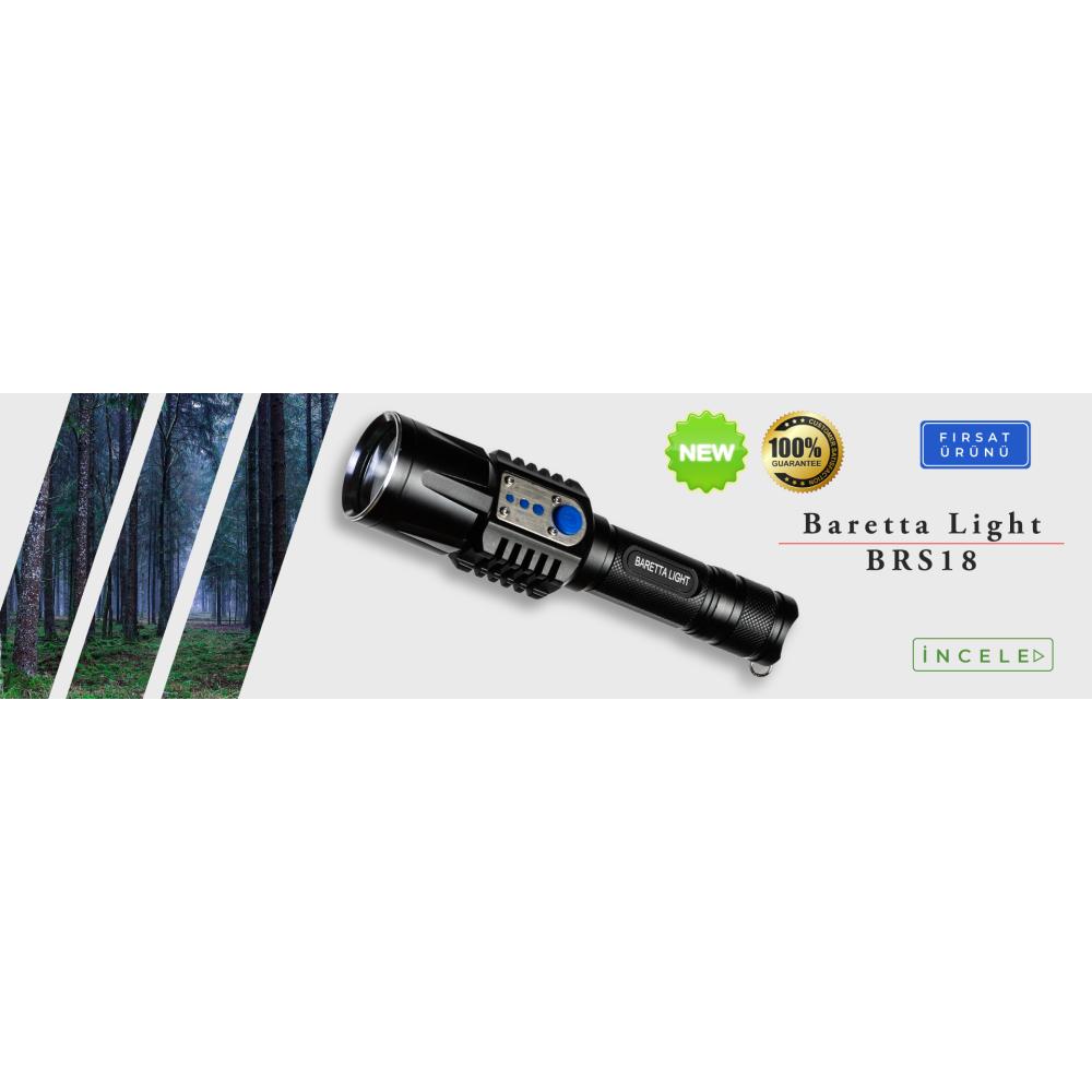 Baretta Tk 92 1000 Lumen Amerikan Xpe L2 Led Profesyonel El Feneri 312 71 Tl Kdv